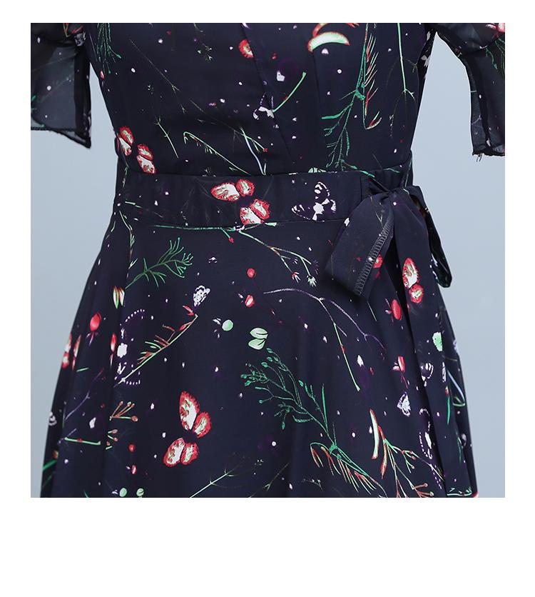 קיץ בציר בתוספת גודל Boho ארוך שמלה קיצית 2021 פרחוני שיפון מזדמן חוף Midi שמלת קוריאני נשים Bodycon המפלגה מקסי Vestidos
